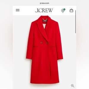 J. Crew Mirabelle TopCoat in Italian wool blend
